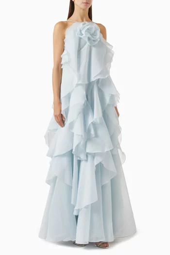 Pandorea Layered-ruffle Maxi Dress