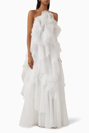 Pandorea Layered-ruffle Maxi Dress