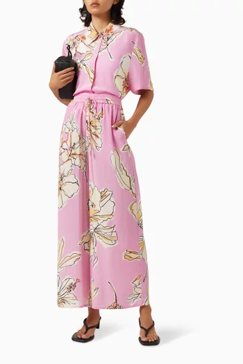 Mirella Printed Shirt in Silk