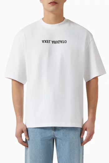 Distort Logo T-shirt in Cotton