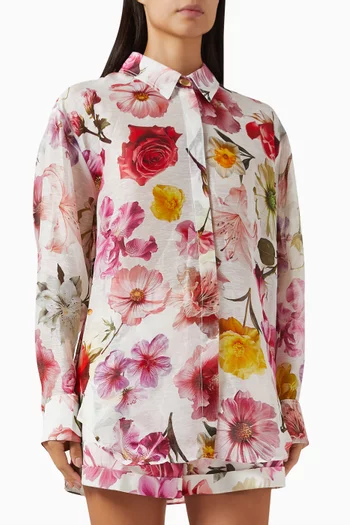 Fleur Shirt in Linen Blend