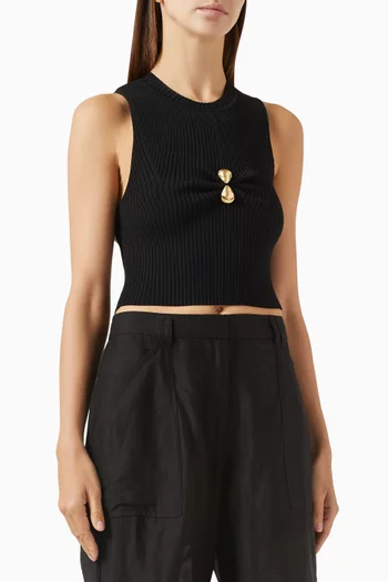 Focal Knit Top in Rayon Blend