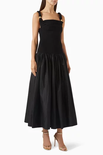 Halcyon Knit Midi Dress in Viscose Blend