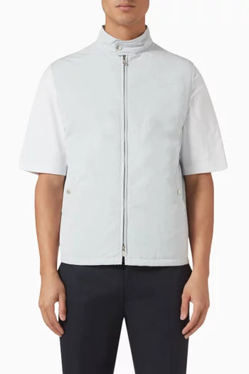 Water-resistant Vest in Microfibre