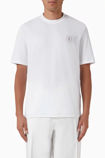 Logo Crewneck T-shirt in Cotton