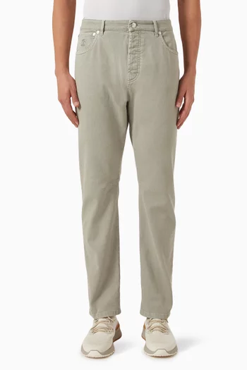 بنطال جينز بتصميم مصبوغ دينم