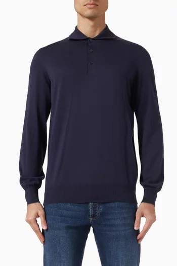 سترة بولو قطن منسوج