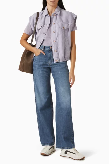 Monili Vest in Cotton Blend