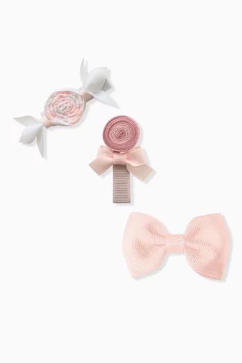 Candy Hair Clips, Set of 3