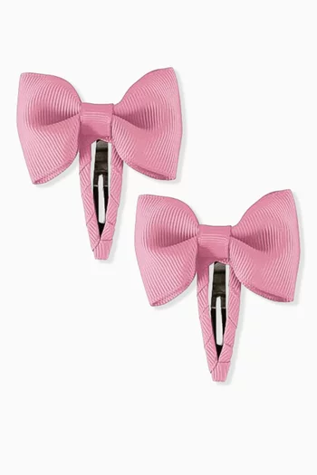 Bow Hair Clips, Set of 2