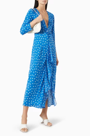 Rose Cut-out Dress in Silk
