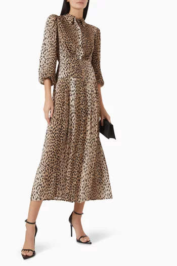 فستان ايزي بنمط قميص كريب صيني