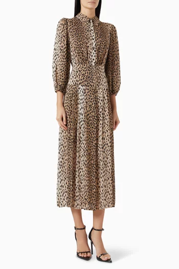 فستان ايزي بنمط قميص كريب صيني