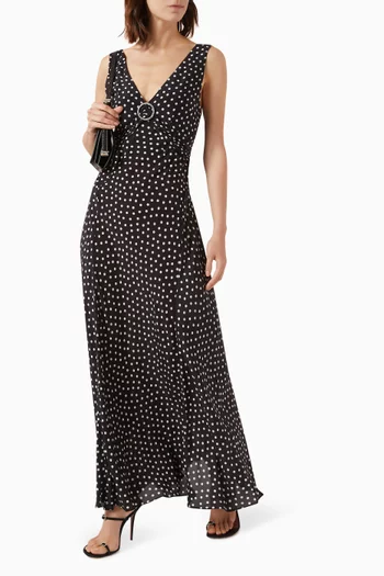 فستان سهرة فيديريكا حرير كريب صيني