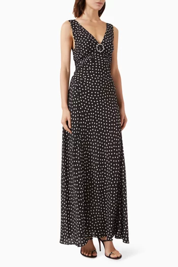 فستان سهرة فيديريكا حرير كريب صيني