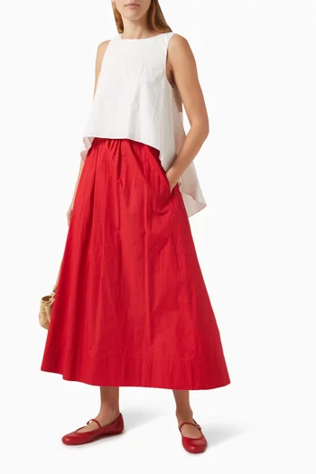 Sylvie Midi Skirt in Cotton