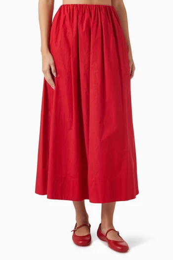 Sylvie Midi Skirt in Cotton