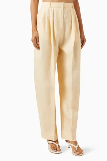 Rio High-waisted Pants in Linen