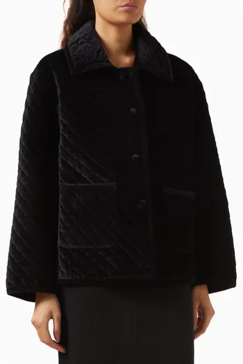 Marley Jacket in Cotton Velvet