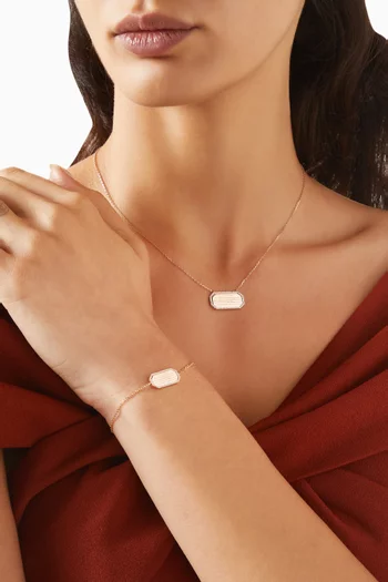 Ayat Al Kursi Diamond Bracelet in 18kt Rose Gold