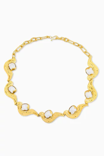 Meteorite Necklace in 18kt Gold-plated Brass