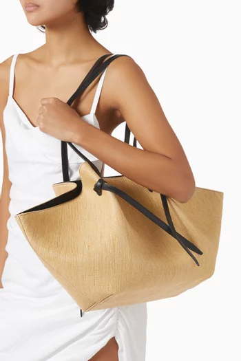 Large Mochi Tote Bag in Raffia