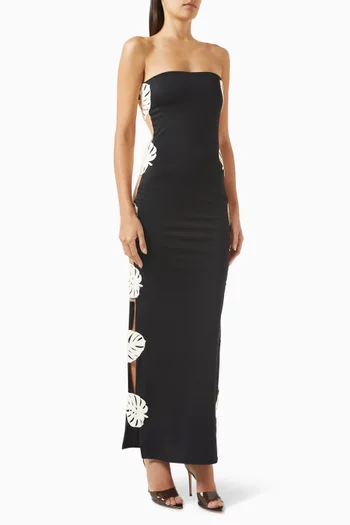 Hoja Rota Sheer-panel Dress