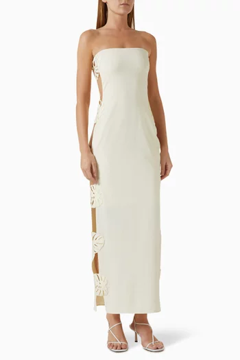 Hoja Rota Sheer-panel Dress
