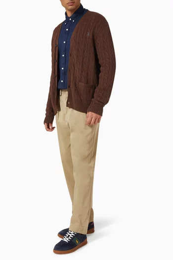Buttoned Cardigan in Knit