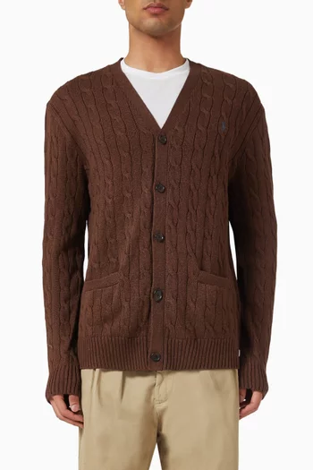 Buttoned Cardigan in Knit