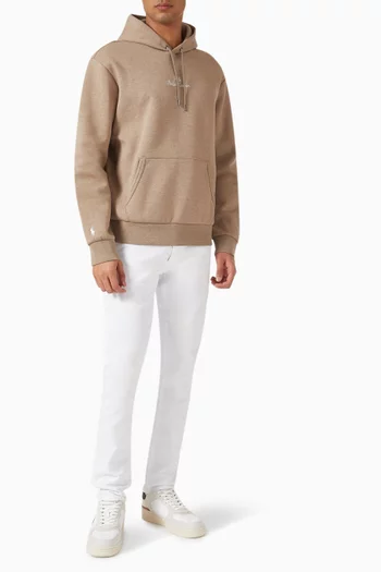 Logo Drawstring Hoodie in Cotton