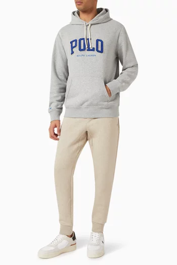 Logo Drawstring Hoodie in Cotton