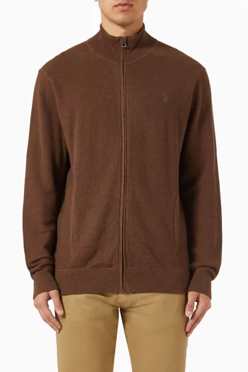 Full-zip Jacket in Wool-knit