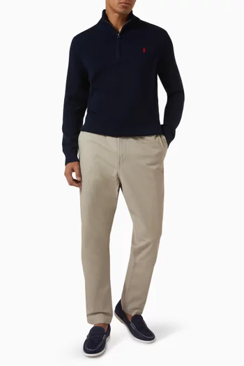 Polo Pony Half Zip Sweater in Knit
