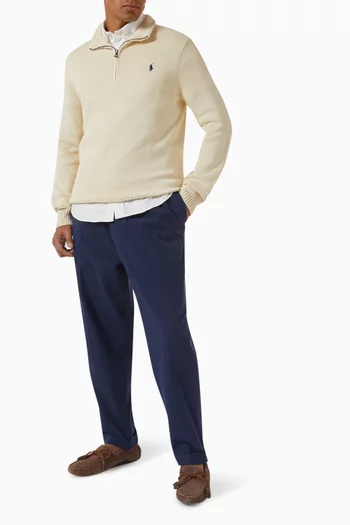 Polo Pony Half Zip Sweater in Knit
