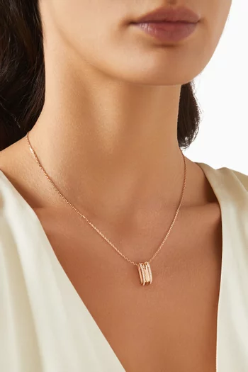 Large Wid Diamond Necklace 18kt Rose Gold