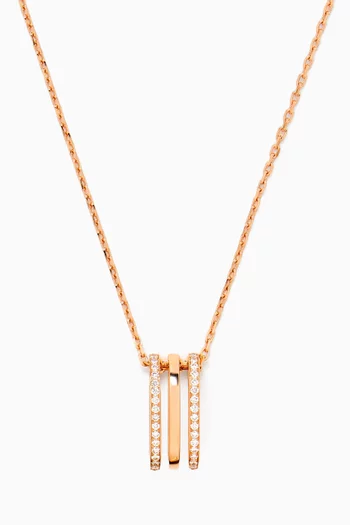 Large Wid Diamond Necklace 18kt Rose Gold