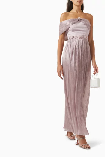 Draped Strapless Dress