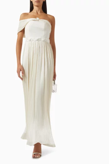 Draped Strapless Dress