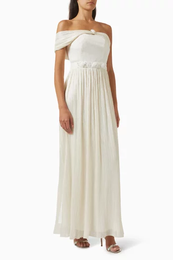 Draped Strapless Dress