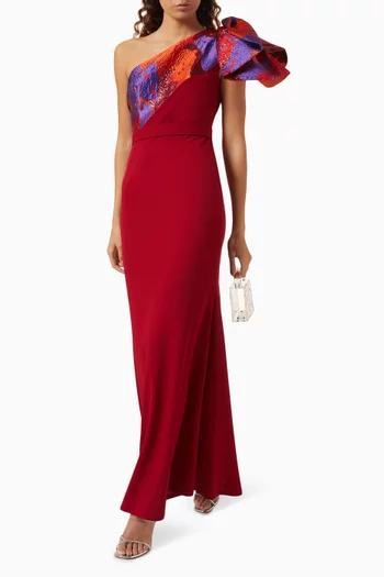 One-shoulder Maxi Dress