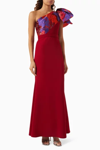 One-shoulder Maxi Dress