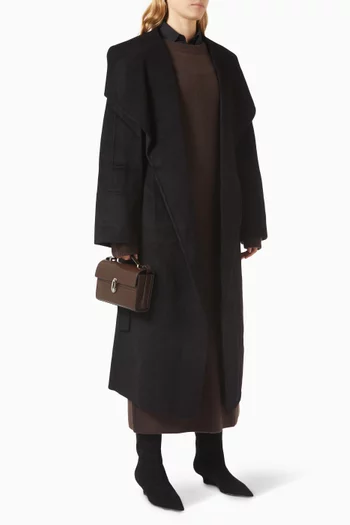 Long Coat in Wool-cashmere Blend
