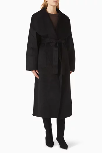 Long Coat in Wool-cashmere Blend