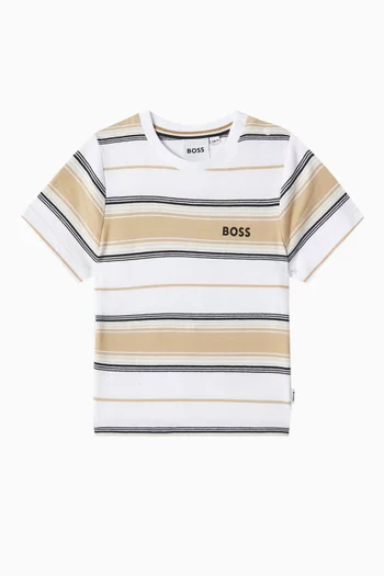 تي شيرت قطن مخطط