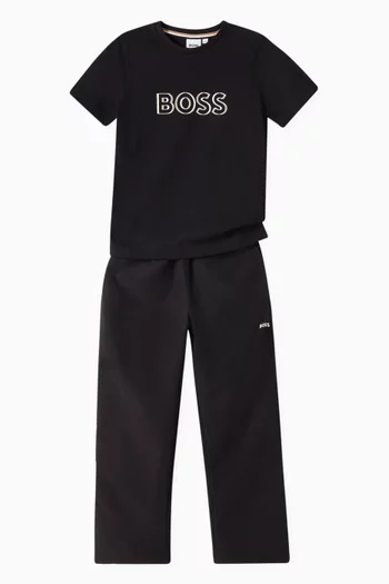 تي شيرت بشعار الماركة قطن جيرسيه