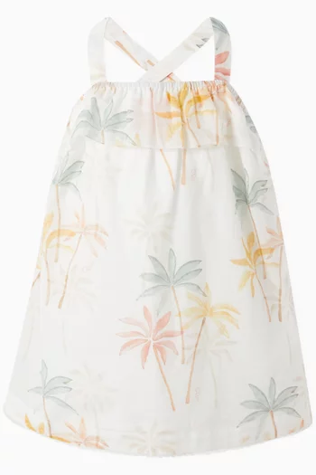 Palm-tree Dress in Cotton