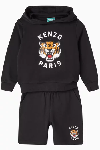 Tiger Logo-print Bermuda Sweatshorts in Cotton