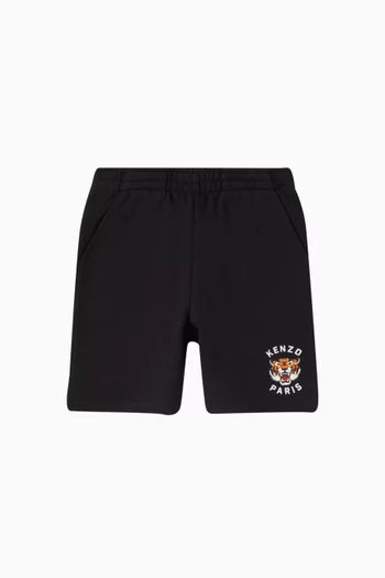 Tiger Logo-print Bermuda Sweatshorts in Cotton