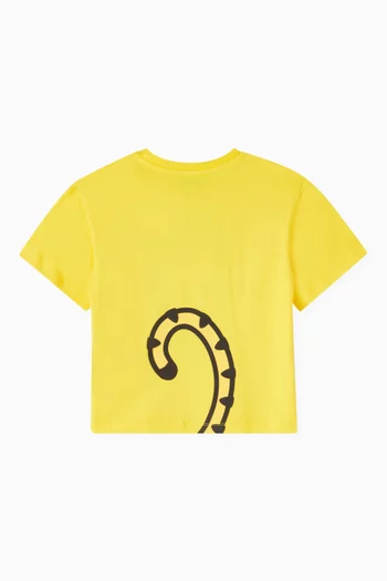 Tiger Logo-print T-shirt in Organic Cotton